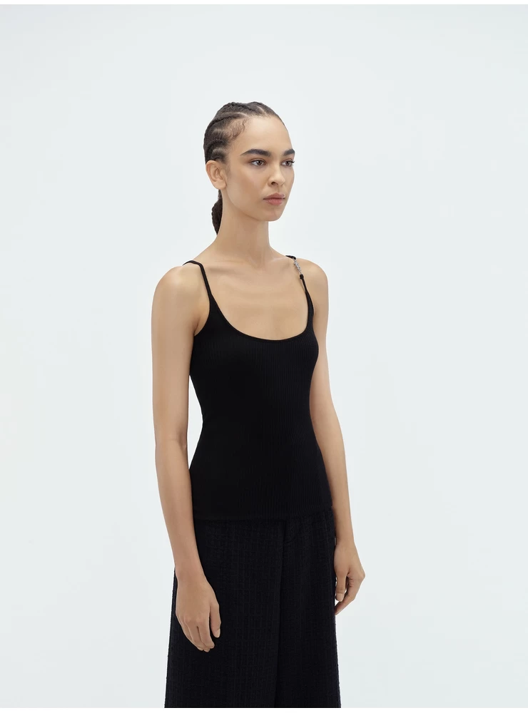 Amiri WOMEN - VERTICAL AMIRI TANK TOP - BLACK