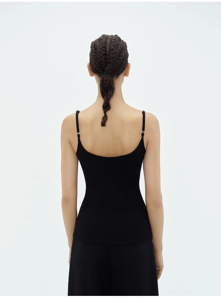 Amiri WOMEN - VERTICAL AMIRI TANK TOP - BLACK