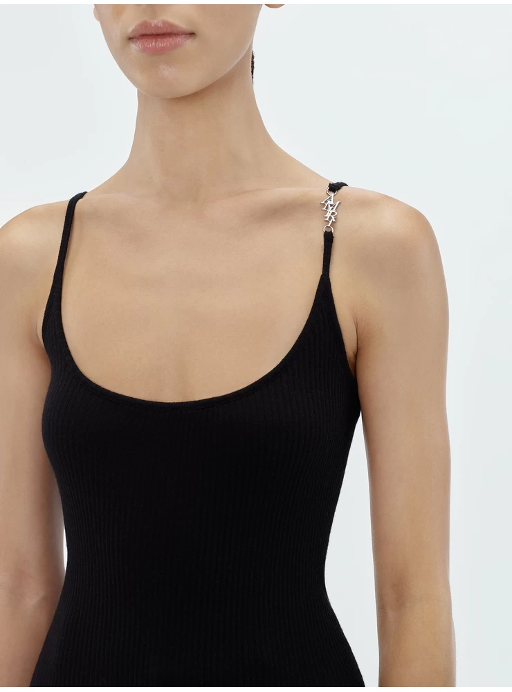 Amiri WOMEN - VERTICAL AMIRI TANK TOP - BLACK