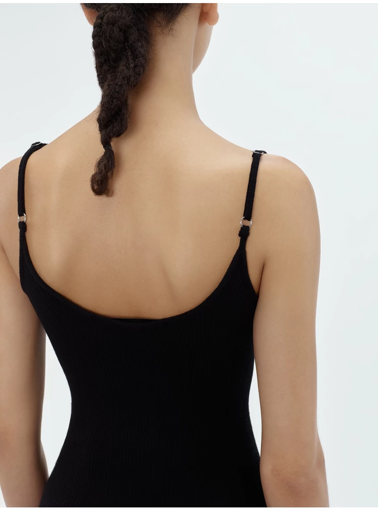 Amiri WOMEN - VERTICAL AMIRI TANK TOP - BLACK