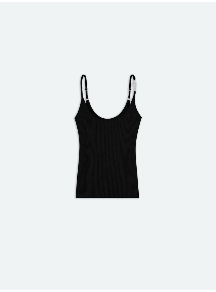 Amiri WOMEN - VERTICAL AMIRI TANK TOP - BLACK