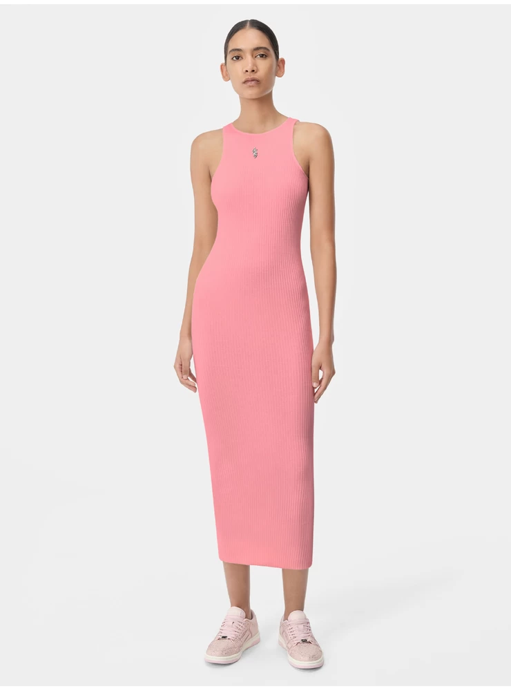 Amiri WOMEN - WOMEN'S AMIRI STACKED MAXI DRESS - Flamingo Pink