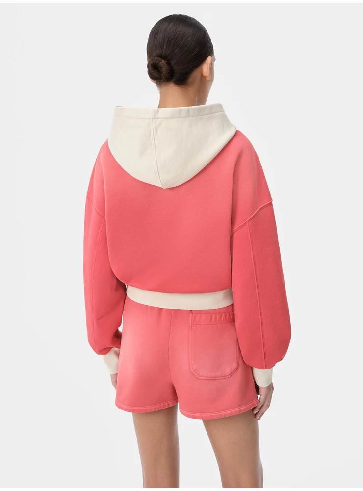 Amiri WOMEN - WOMEN'S AMIRI VINTAGE HOODIE - Flamingo Pink