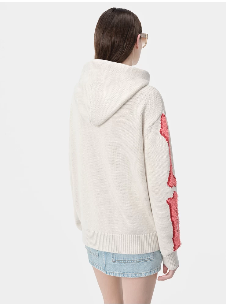 Amiri WOMEN - WOMEN'S BONES HOODIE - Alabaster