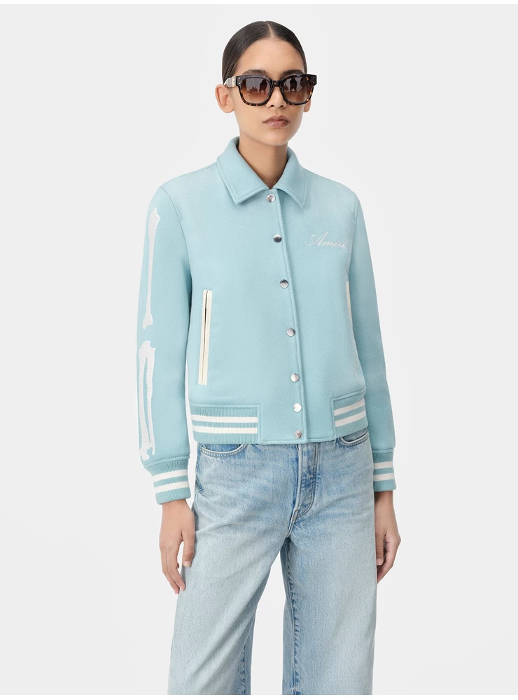 Amiri WOMEN - WOMEN'S BONES JACKET - Harbor Blue