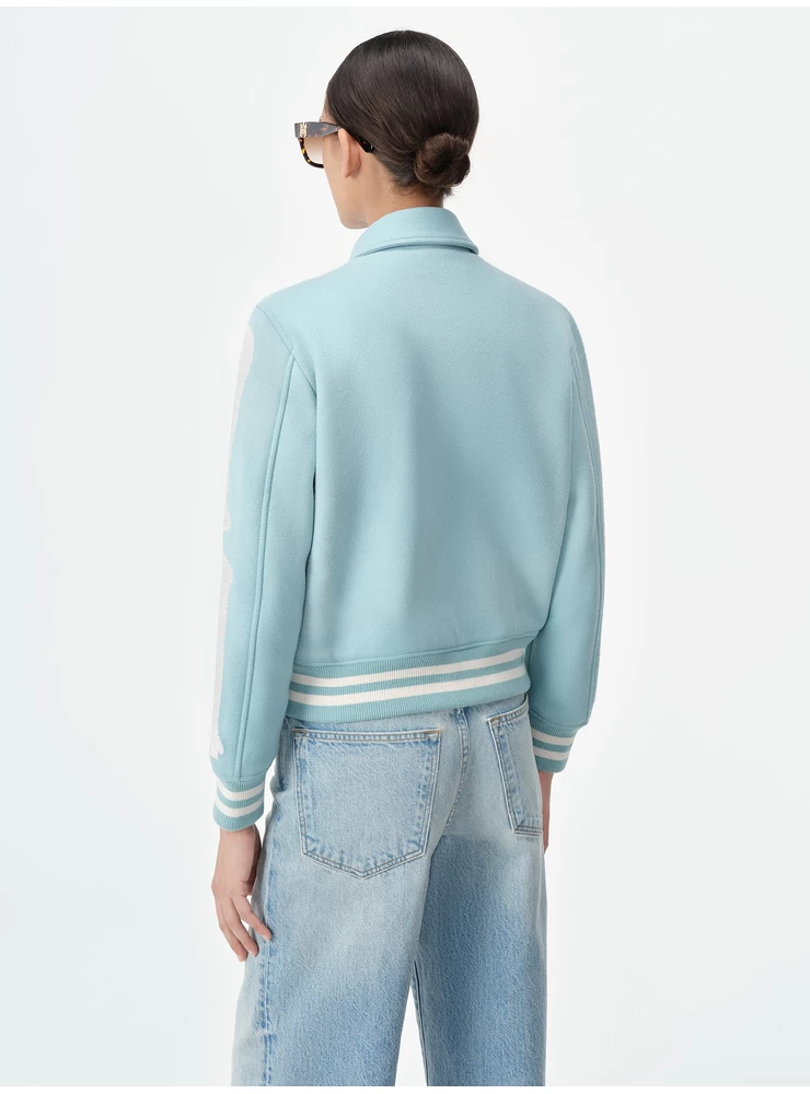 Amiri WOMEN - WOMEN'S BONES JACKET - Harbor Blue