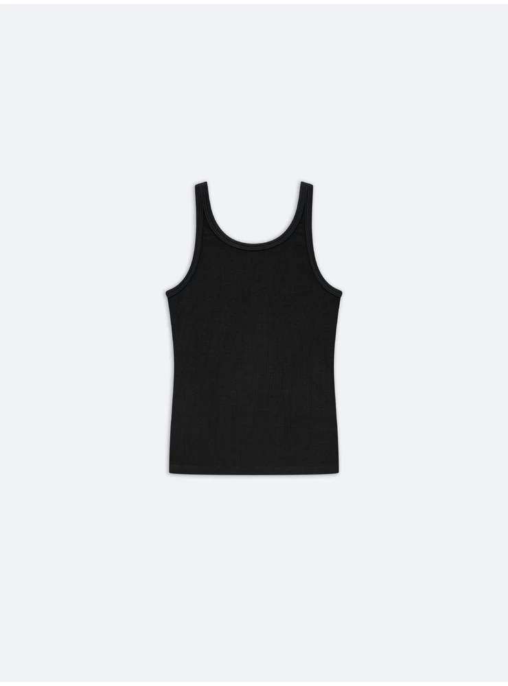 Amiri WOMEN - WOMEN'S RIB TANK - Black