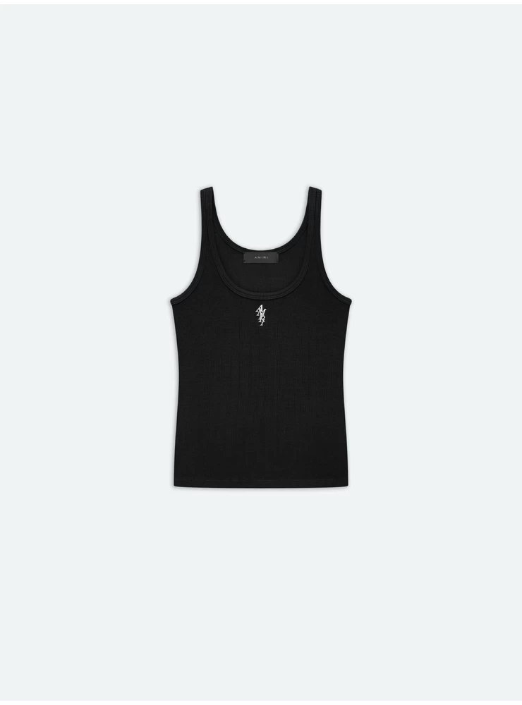 Amiri WOMEN - WOMEN'S RIB TANK - Black