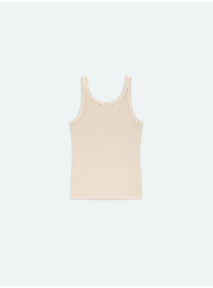 Amiri WOMEN - WOMEN'S RIB TANK - Summer Sand