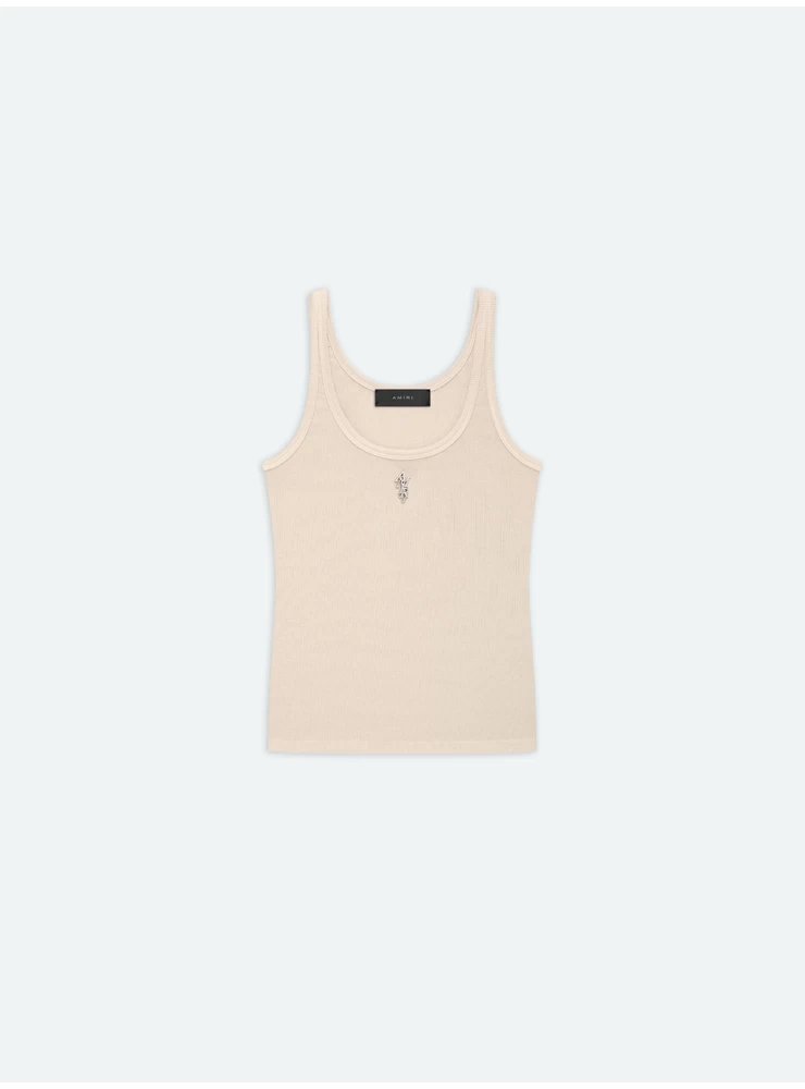 Amiri WOMEN - WOMEN'S RIB TANK - Summer Sand