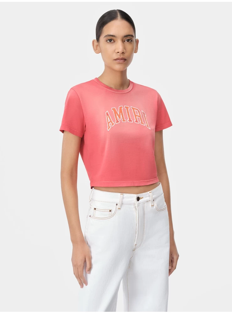 Amiri WOMEN - WOMEN'S AMIRI VINTAGE BABY TEE - Flamingo Pink