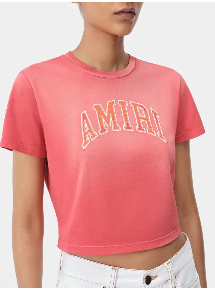 Amiri WOMEN - WOMEN'S AMIRI VINTAGE BABY TEE - Flamingo Pink